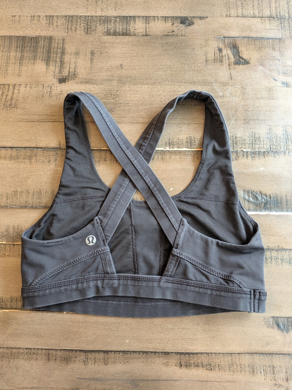 lululemon athletica Black Crisscross Back Sports Bra